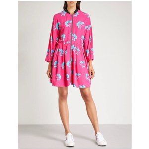 Maje Pink Floral Mini Dress